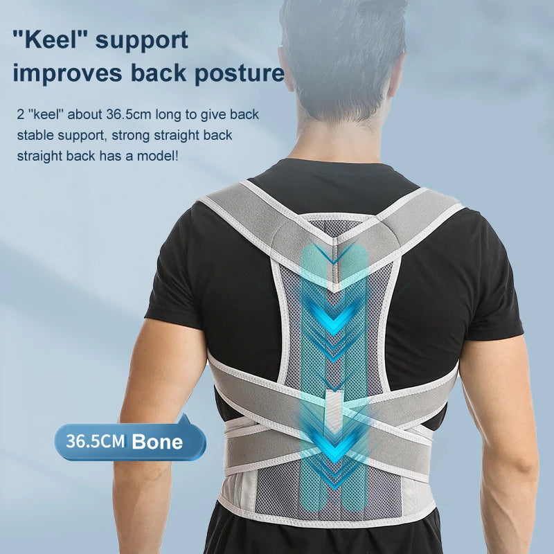 Humpback Girdle Keel Upper Back Strap Brace Belt - Palm and Thread