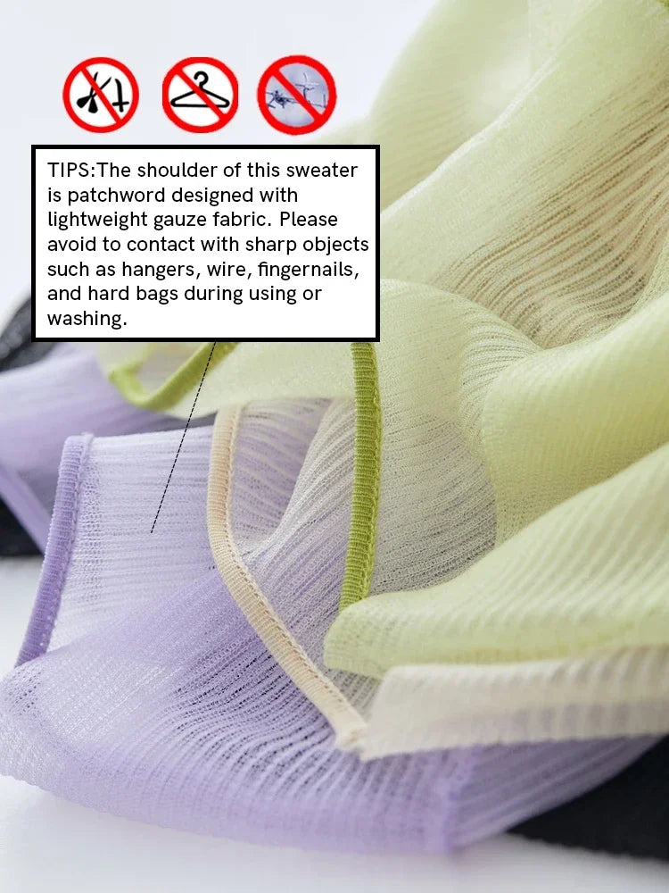 Full Sleeve Perspective V-neck Button Top - Palm and Thread