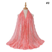 Silk Embroidered Baotou Gauze Fashion Scarf - Palm and Thread