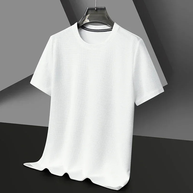 Polo Waffle Solid T-shirt - Palm and Thread