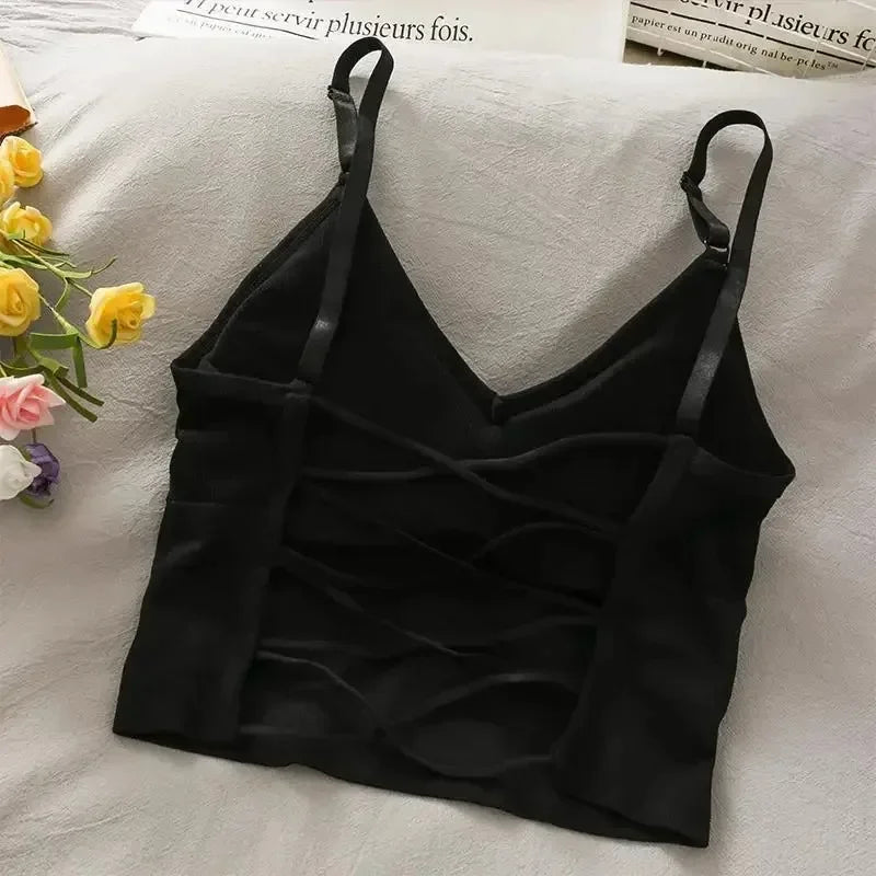 Crop Top Off Shoulder Sleeveless Camisole - Palm and Thread