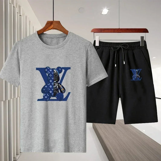 fashionable breathable T-shirt and short set - Palm and Thread
