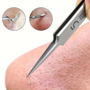 1 Pack Extra Fine No. 5 Cellular Acne Blackhead Tweezer - Palm and Thread