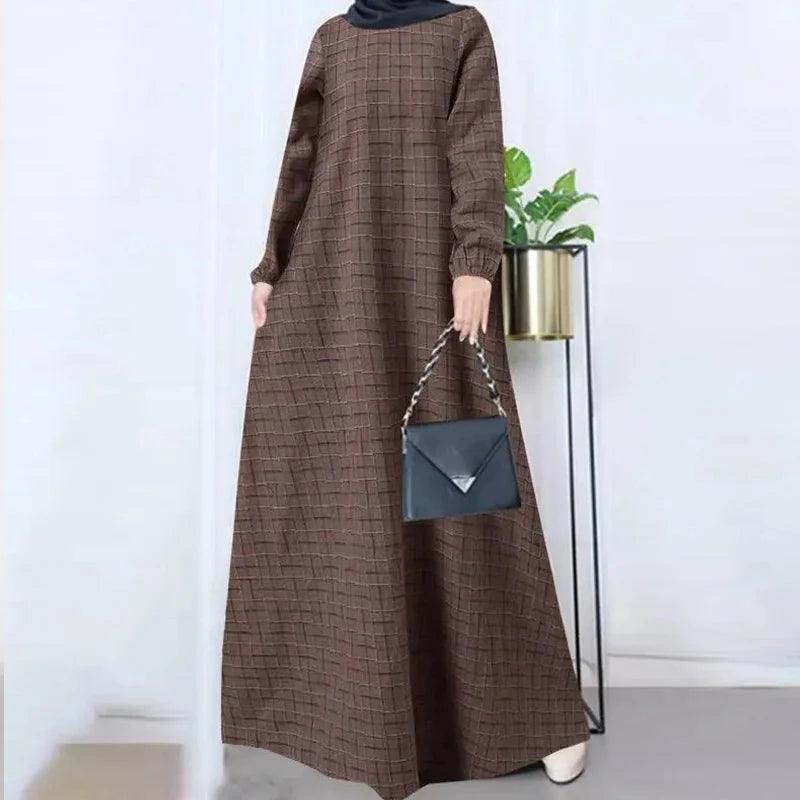 Corduroy Thick Warm Dress Abaya - Palm and Thread