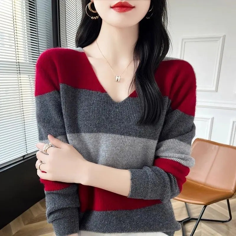 Striped All Match Knitted Sweater Top - Palm and Thread