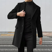 British style long-sleeved woolen coat