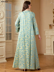 Elegant Floral Print Abaya - Palm and Thread