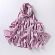 Luxury Stitch Diamond Floral Bubble Chiffon Hijab - Palm and Thread