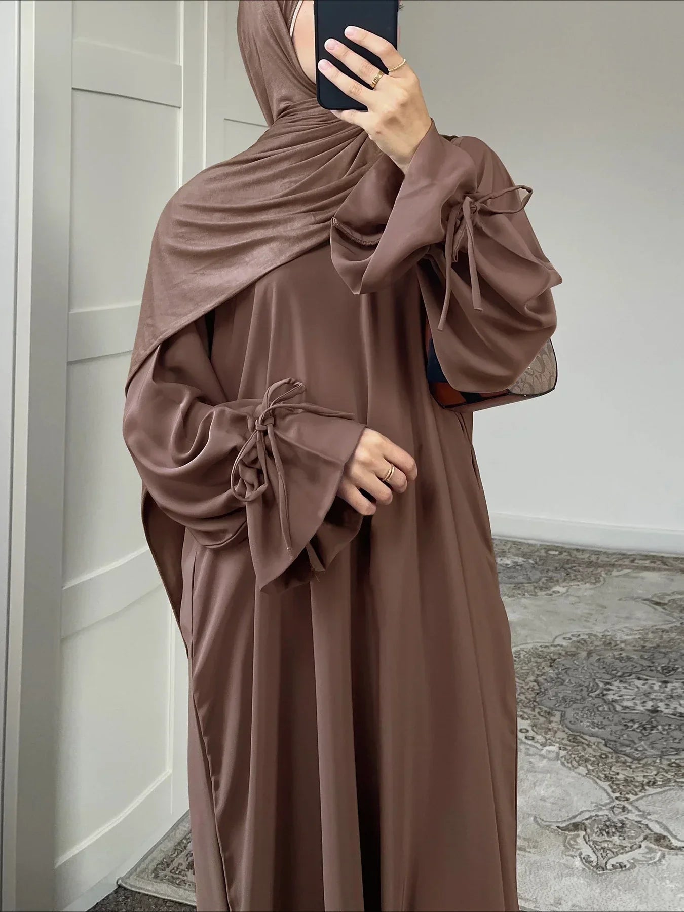 Lace Up Vestidos Largos Abaya - Palm and Thread