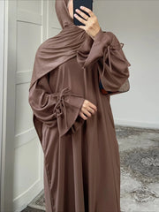 Lace Up Vestidos Largos Abaya - Palm and Thread