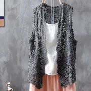 Vintage Literary Elegant Top - Palm and Thread