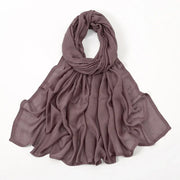 Thin Plain Shawl Soft Viscose Rayon Headscarf - Palm and Thread
