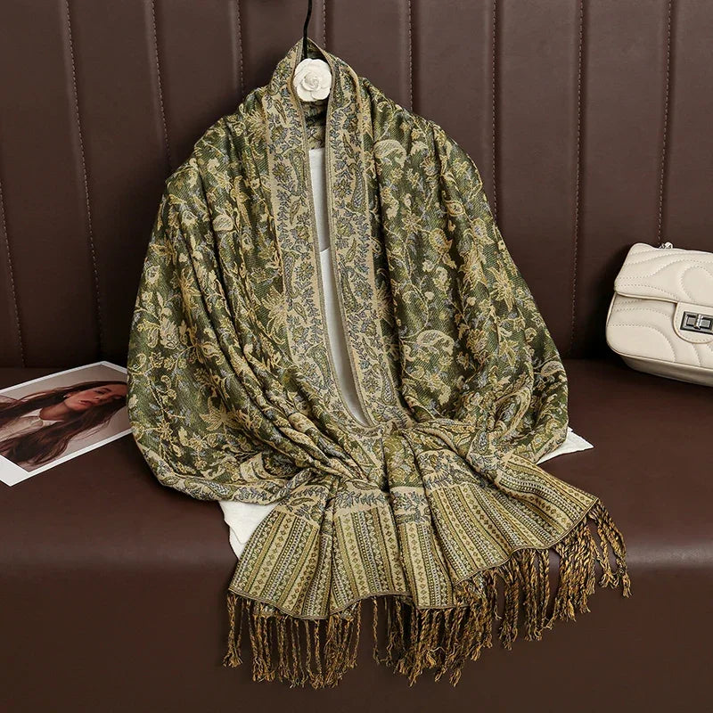 Luxury Brand Cashmere Scarf Printed - Palm and Thread