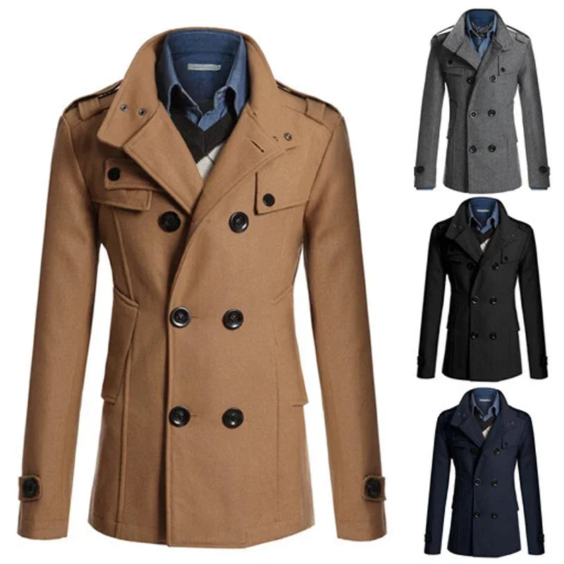 Long Woolen Overcoat