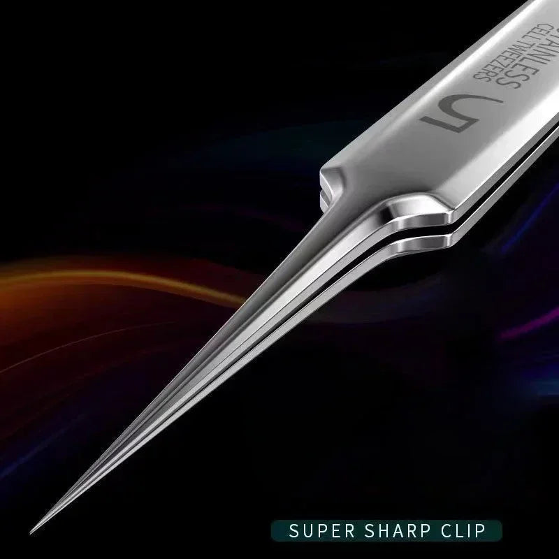 Stainless Steel Clip Pimples Tweezer Blackhead Remover - Palm and Thread