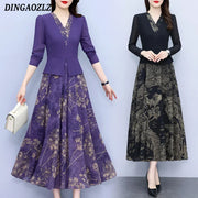 Floral Printed Chiffon Dress - Palm and Thread