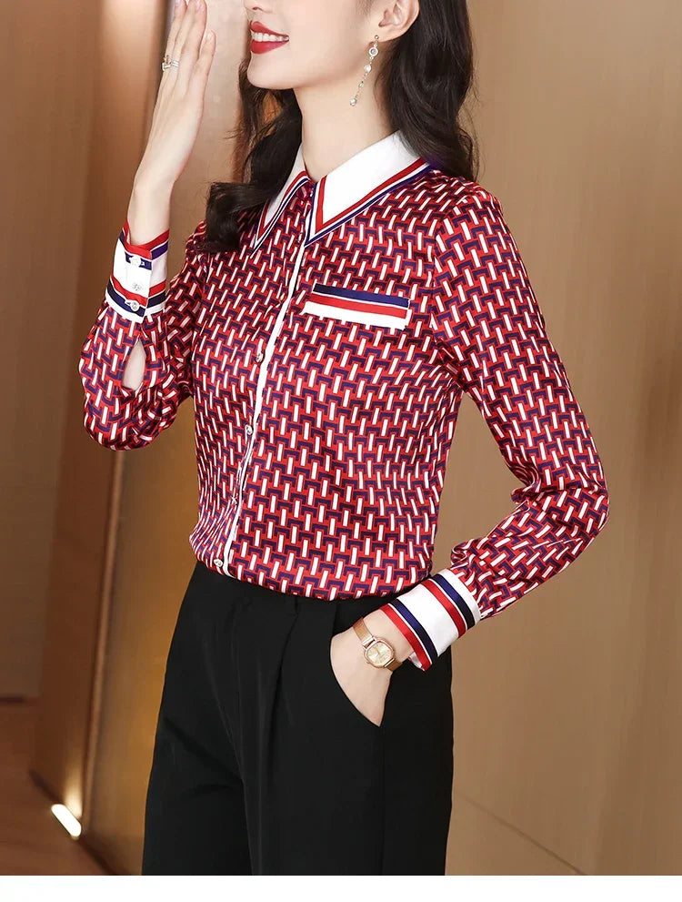 High Quality Long Sleeve Office Top - Palm and Thread