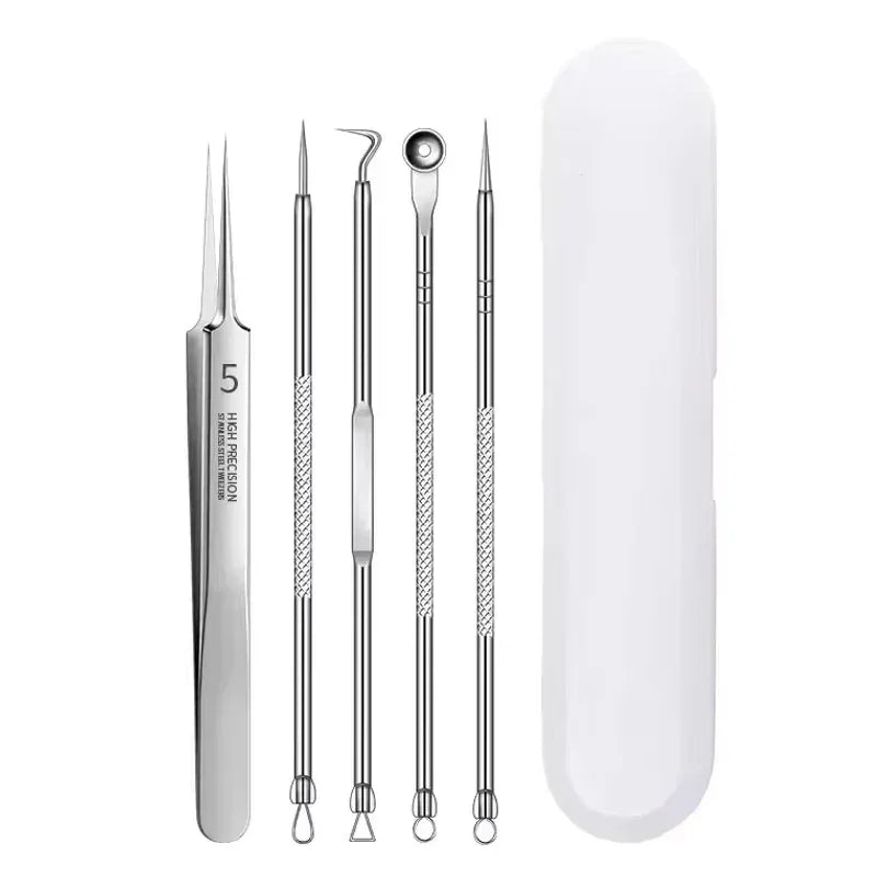 Stainless Steel Clip Pimples Tweezer Blackhead Remover - Palm and Thread