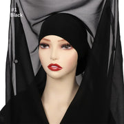 Newest Instant Chiffon Hijab - Palm and Thread