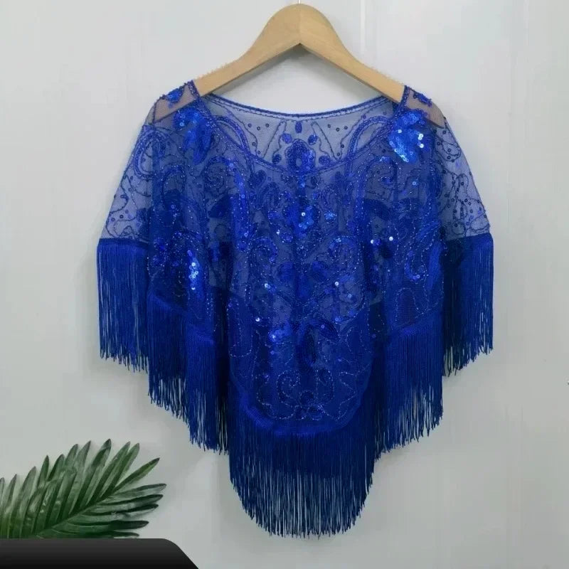 Sequin Bead Sling Slim Fit Straight Tank Top - Palm and Thread