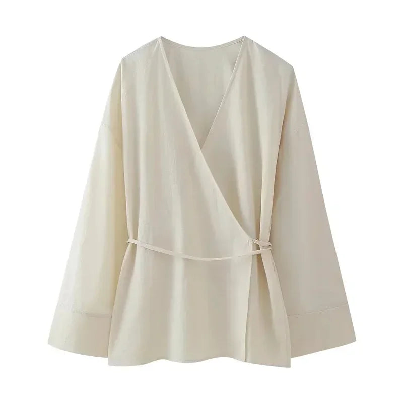New Kimono Long Sleeve Blouse - Palm and Thread