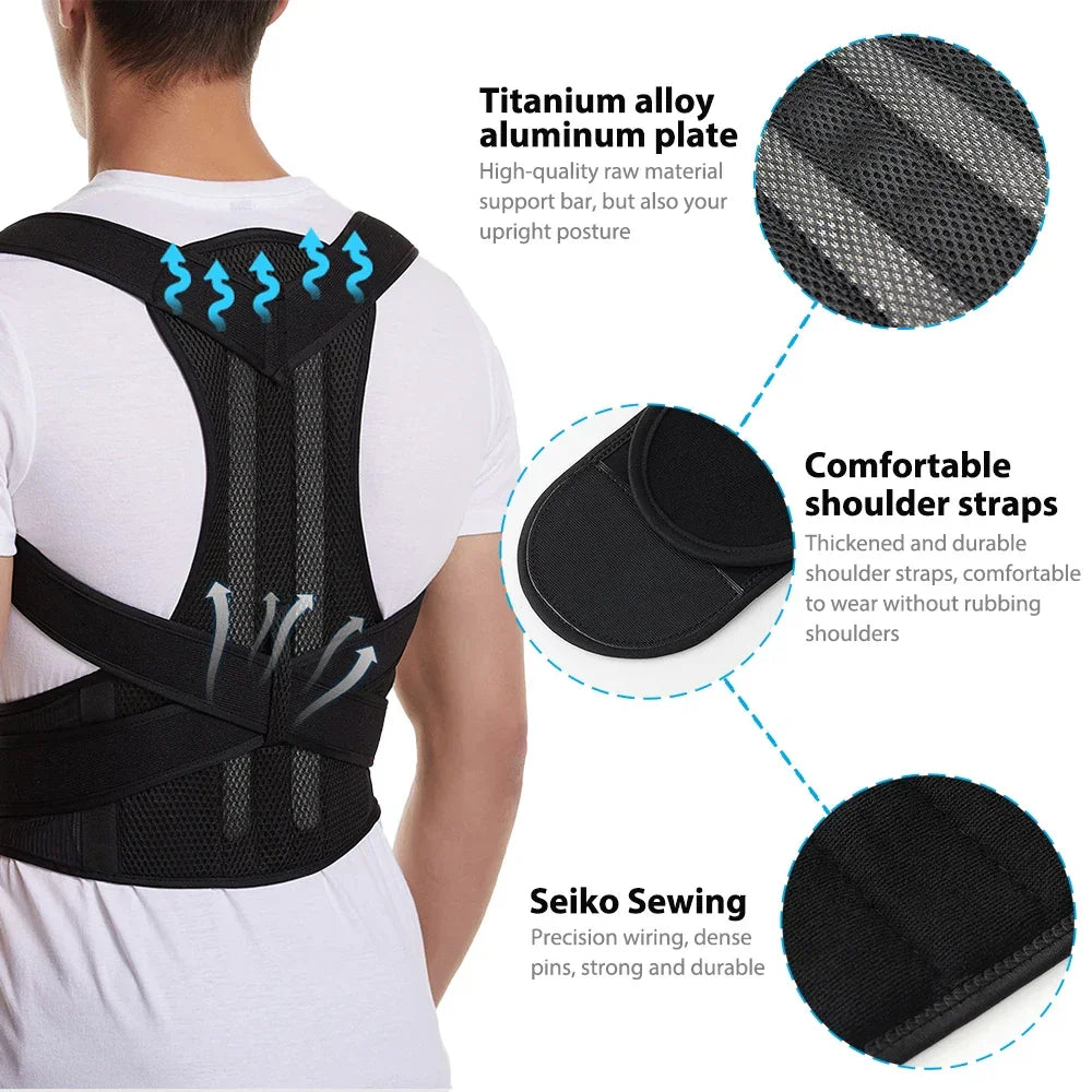 Back Brace Posture Corrector Belt - Palm and Thread