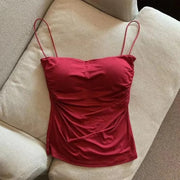 Camisole With Built In Bra Spaghetti Strap Tank - Palm and Thread
