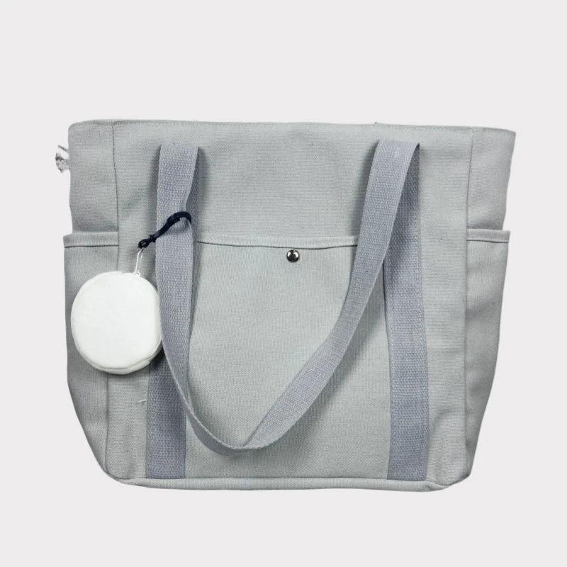 Large Capacity Canvas Tote Shoulder Bag - Palm and Thread