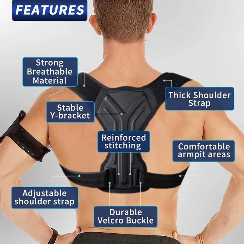 Clavicle Spine Posture Correction Adjustable - Palm and Thread