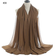 Solid Chiffon Shawl Scarf - Palm and Thread