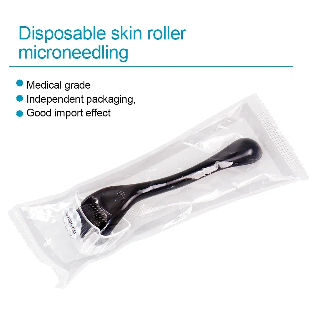 Skin Facial Care Microneedle Derma Roller for Hair Growth - Palm and Thread