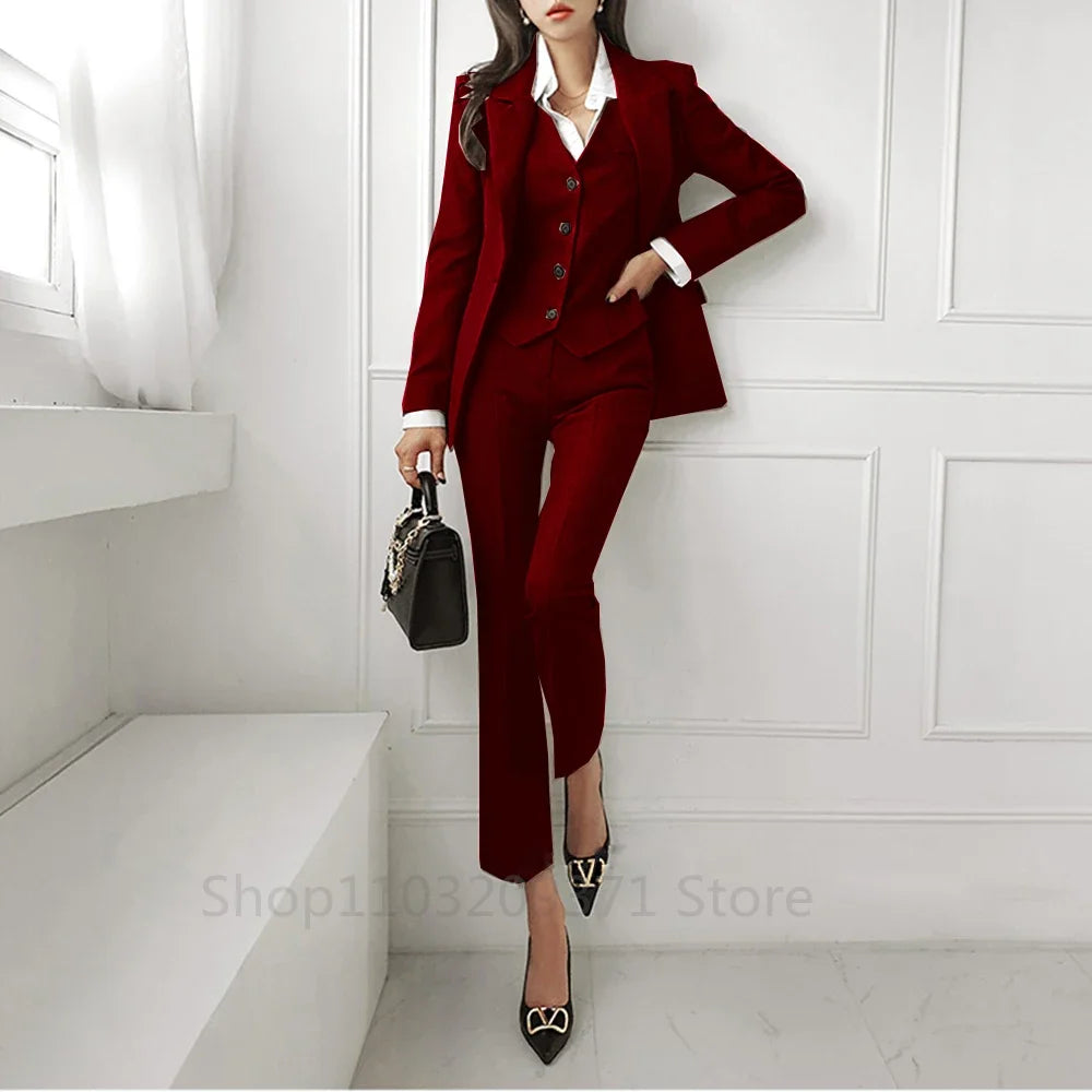 Single Breasted Custom Elegant 3 Piece Suit- Palm and Thread