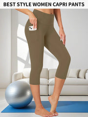 High Waisted capri pant - Palm and Thread