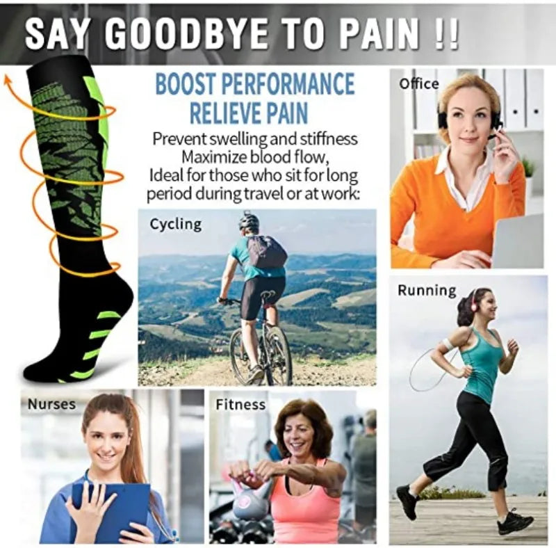 Compression Running Sports Travel Socks - Palm and Thread