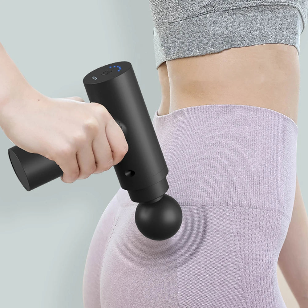 Portable Mini Massage Gun with Multiple Adjustable Level - Palm and Thread