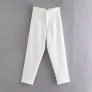 Elegant Solid Pencil Pant - Palm and Thread