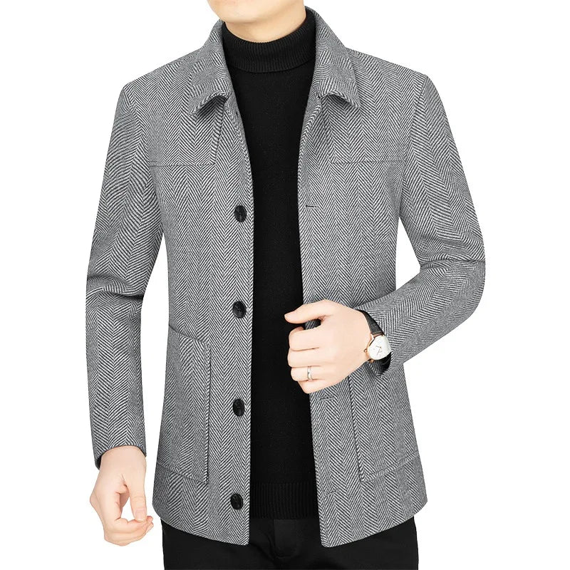 Turn Down Collar Blazers Coat - Palm and Thread