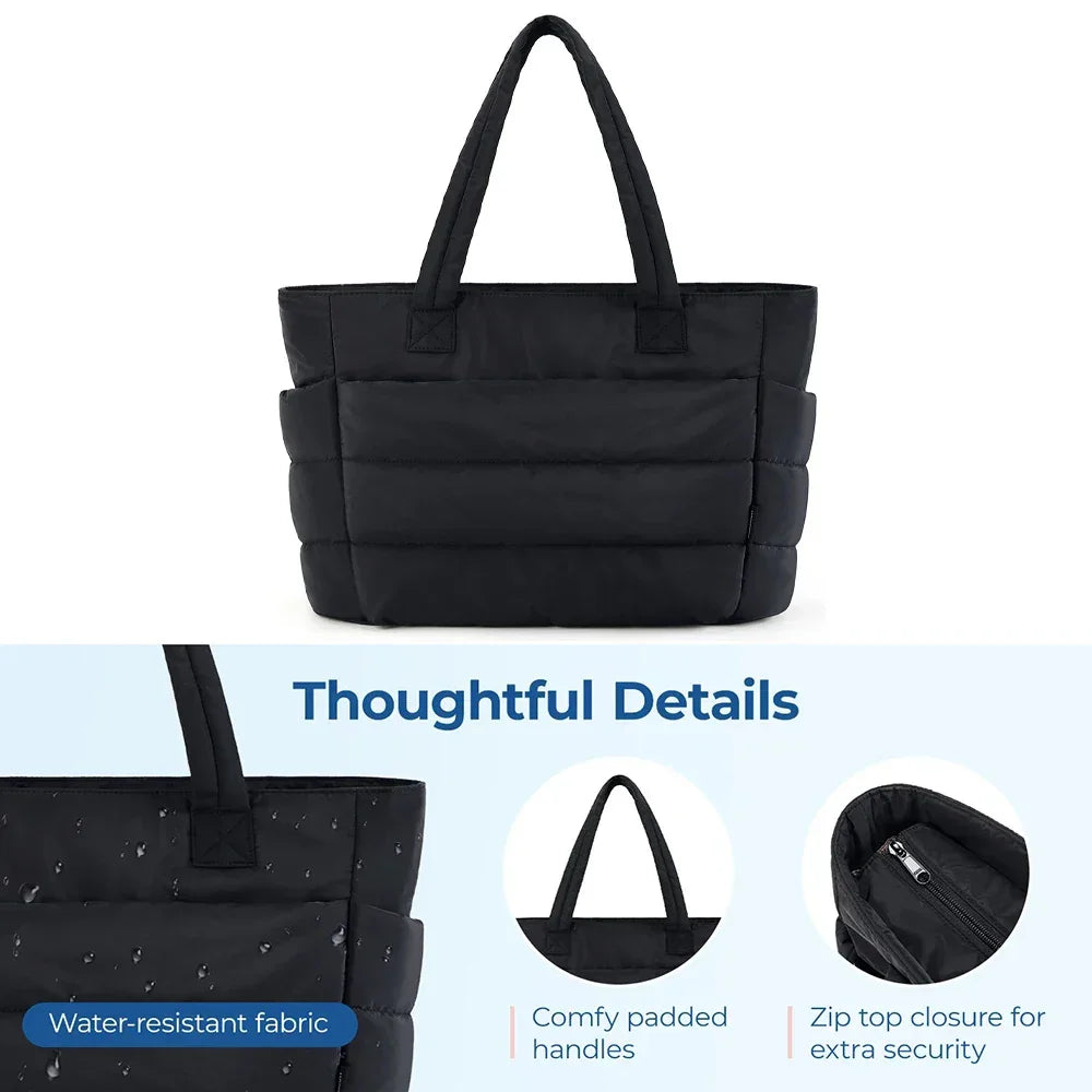 Large Capacity Solid Color Handbag - Palm and Thread