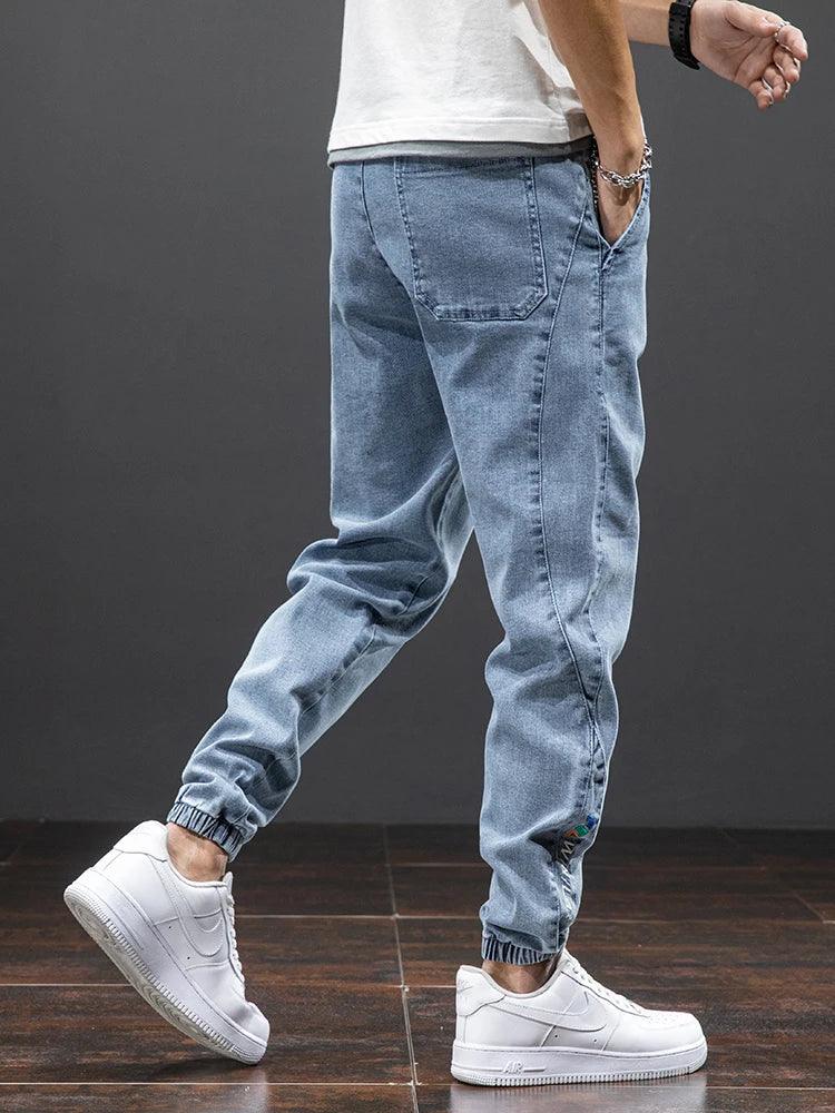 Cargo Jeans Men Streetwear Denim Jogger Pant - Palm and Thread