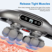 22-Head Fascia Gun High-Frequency Vibration Body Massage - Palm and Thread