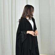 Sequin Open Abaya - Palm and Thread
