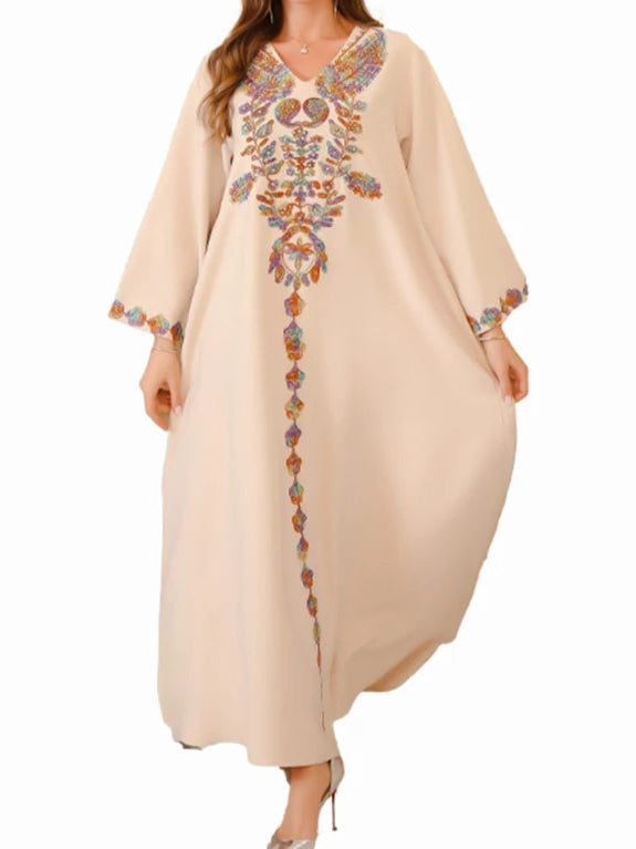 Diamond Embroidery Fashionable Abaya - Palm and Thread