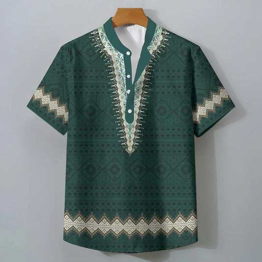 Ethnic Style Tribal 3D Print T Shirt - Palm and Thread