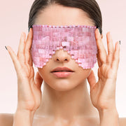 Natural Rose Quartz Eye Mask Massager - Palm and Thread