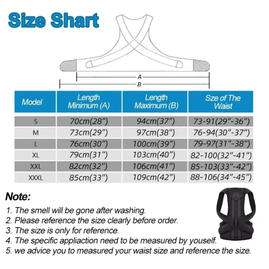 Back Posture Corrector brace - Palm and Thread