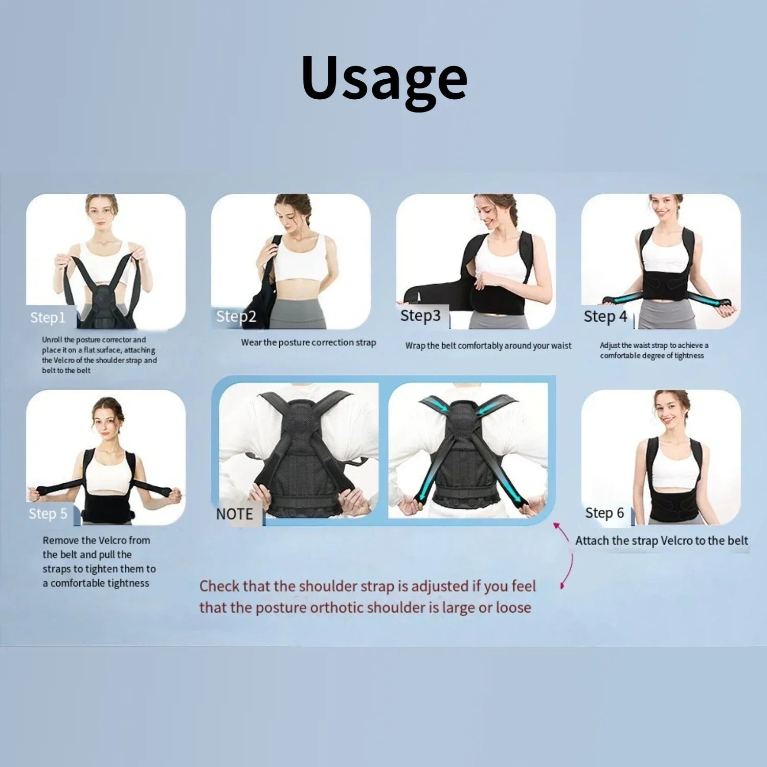 Posture Corrector Back Orthopedic Straps - Palm and Thread