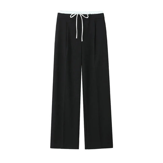 Double Waistband Wide Leg Pant - Palm and Thread