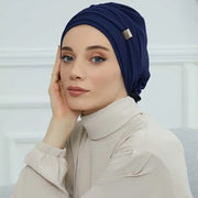Plain Instant Turban Hat Inner Hijab - Palm and Thread