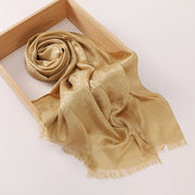 New Jacquard Satin Silk Hijab Scarf - Palm and Thread