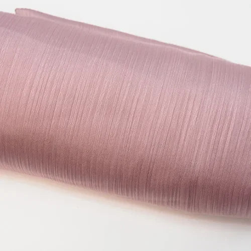 Pleated Satin Chiffon Hijab Silk Scarf - Palm and Thread